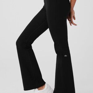 Alo Women's Black Airbrush High-Waist Flare Legging Size S
